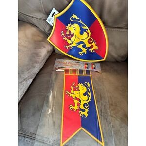 Beistle Medieval Herald Trumpet & Shield Cutouts Knight Party Decor 54325 54849